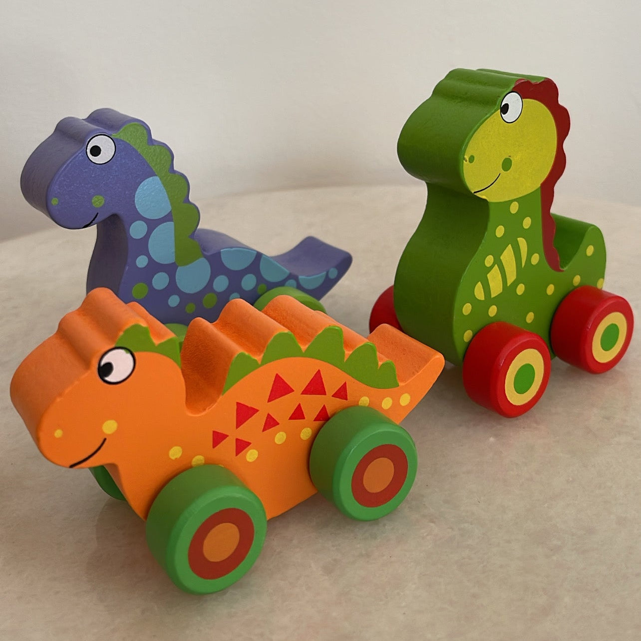 3-Piece Wooden Dinosaur Set
