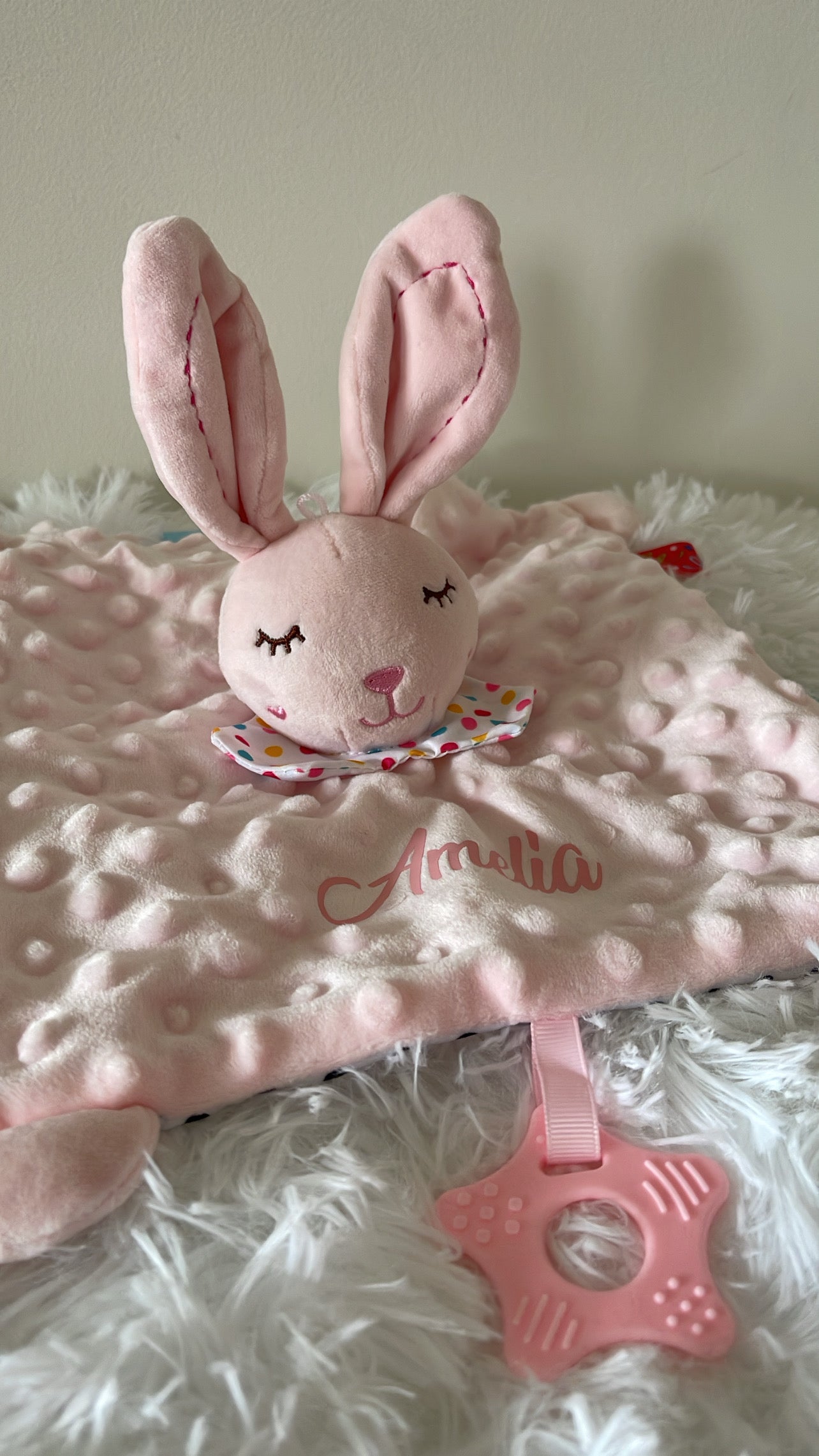Pink Rabbit Comforter