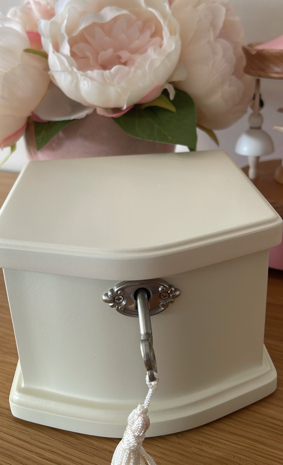 White Ballerina Musical Jewellery Box