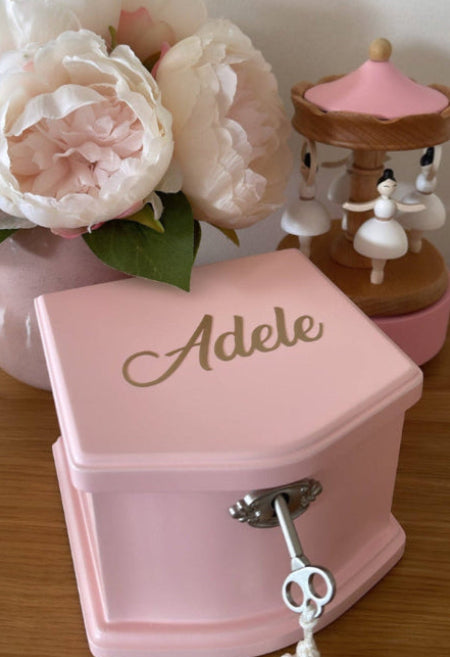 Pink Ballerina Musical Jewellery Box