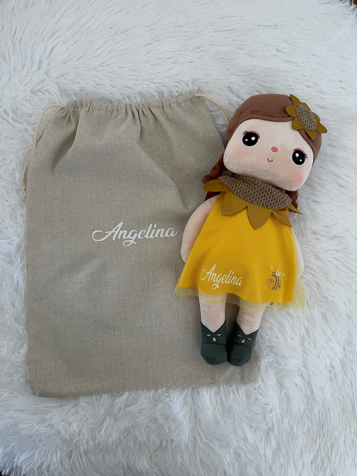 Bee Sunflower Plush Doll