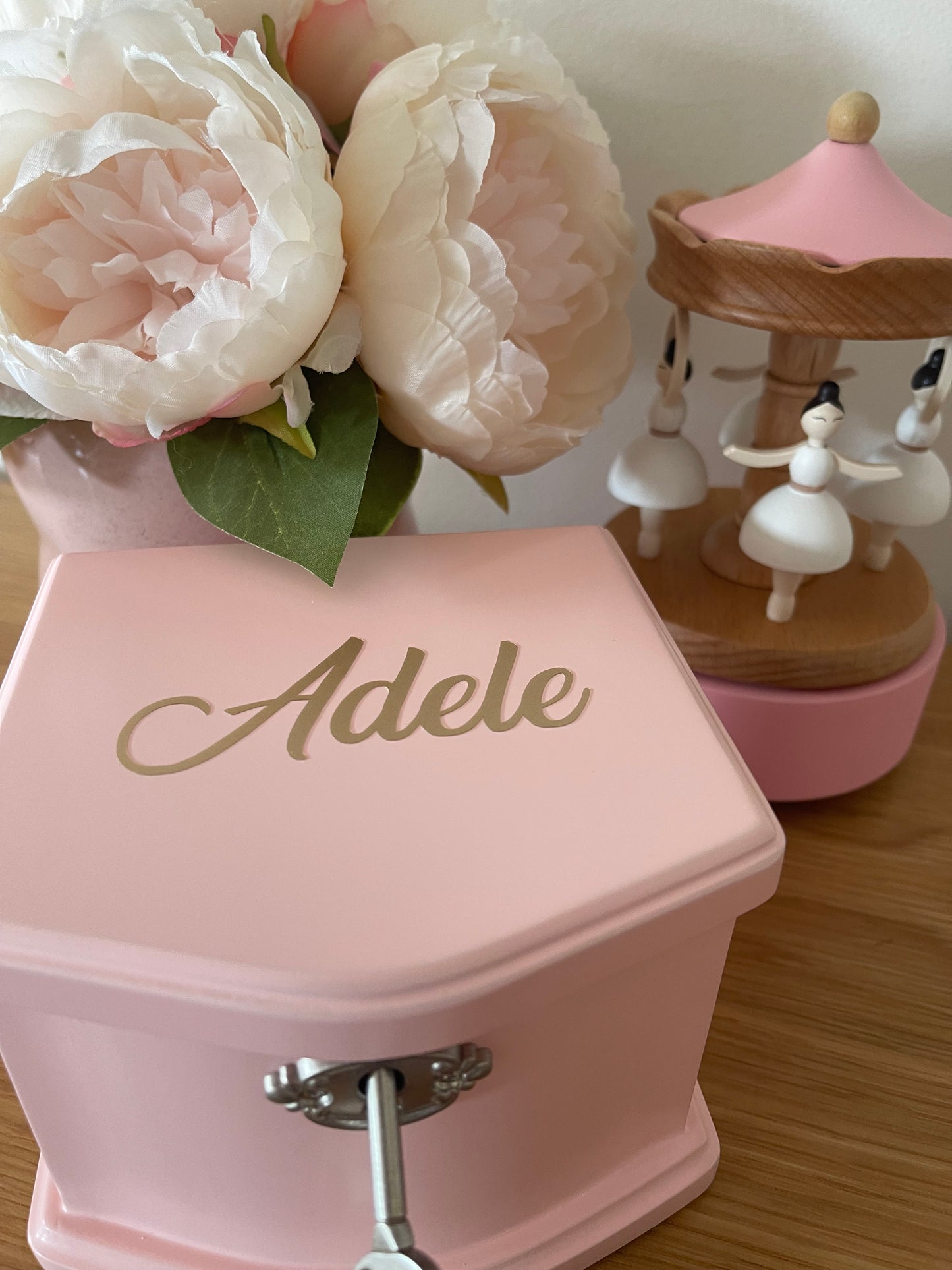 Pink Ballerina Musical Jewellery Box