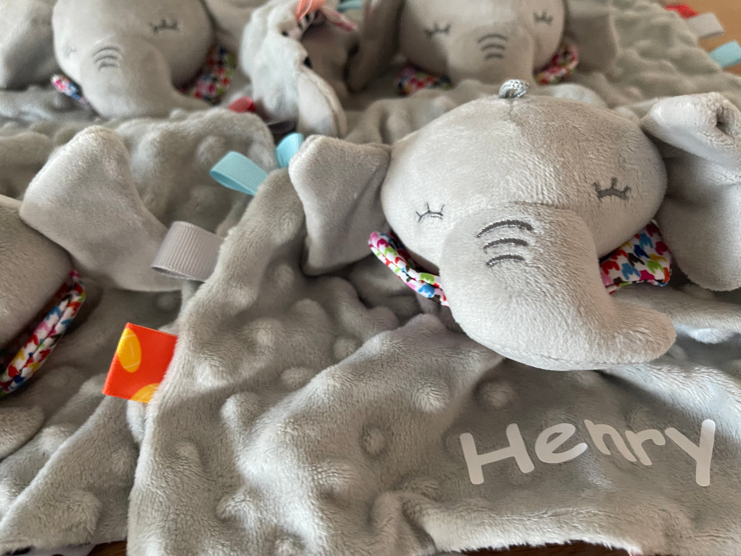 Grey Elephant Baby Comforter