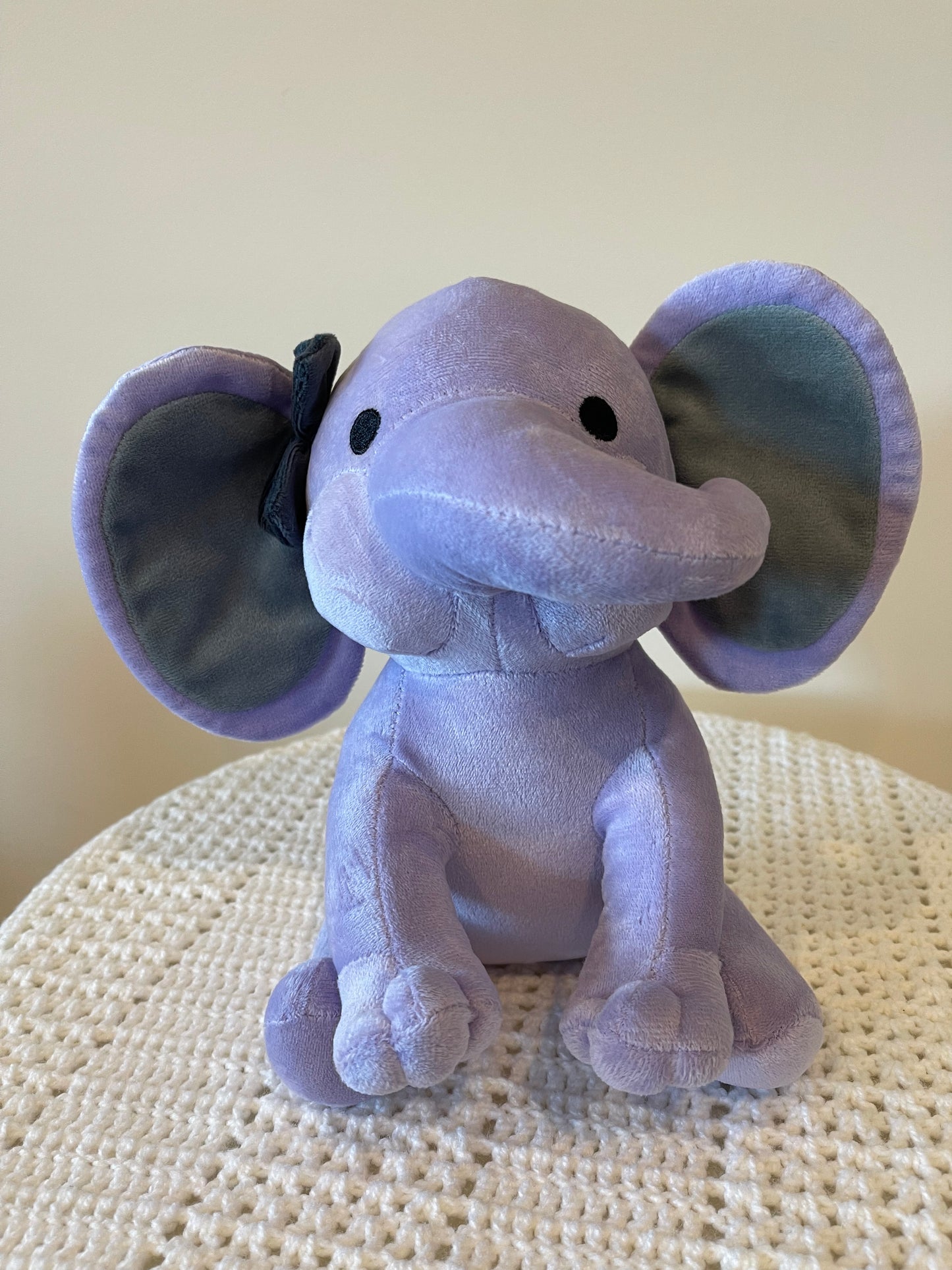 Elephant Plush Toy - Pink, Grey, Purple and Green